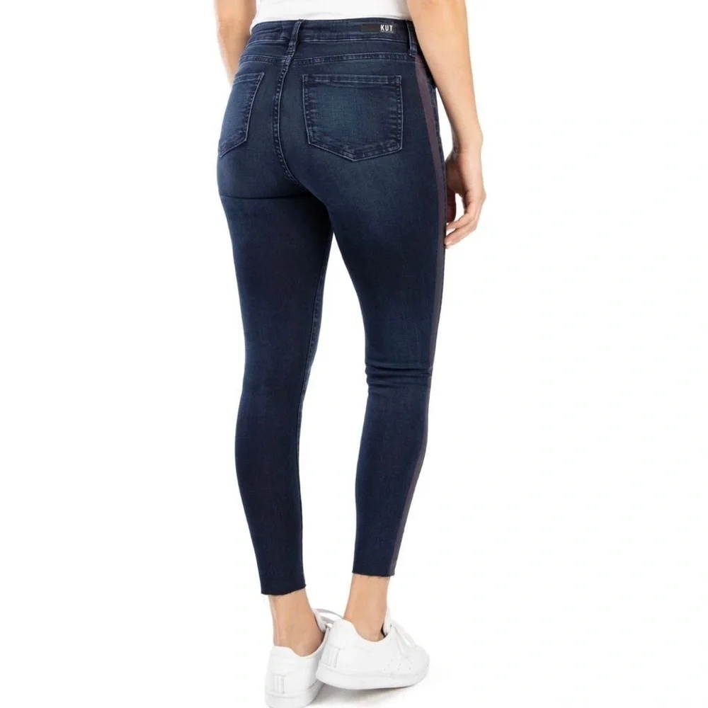 KUT FROM THE KLOTH CIGARETTE STRIPED SKINNY JEANS - Picture 7 of 15